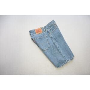 Levi's 505 Denim Jean Shorts Regular Fit Rugged Blue 9" INS Mens Size 31
